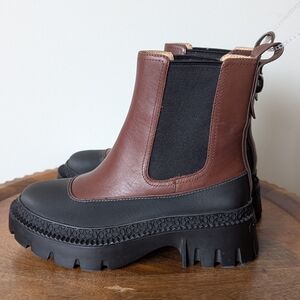 Coach Jayla Walnut Brown Women's Boots Platform Lug Sole Womens Sz 5 NWOB